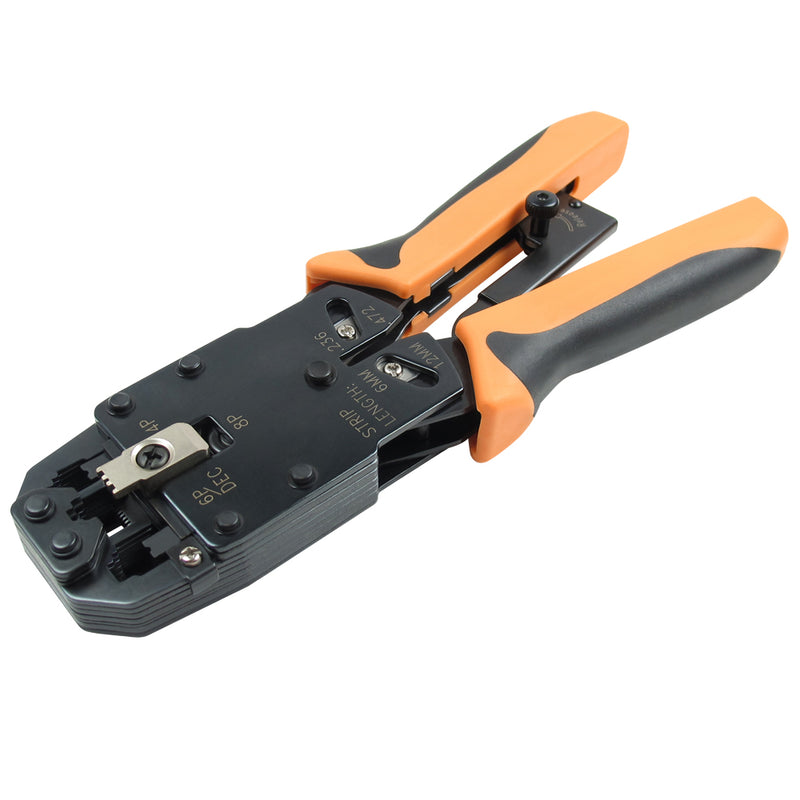 RJ45, RJ12, RJ11 Crimp Tool Ratcheting