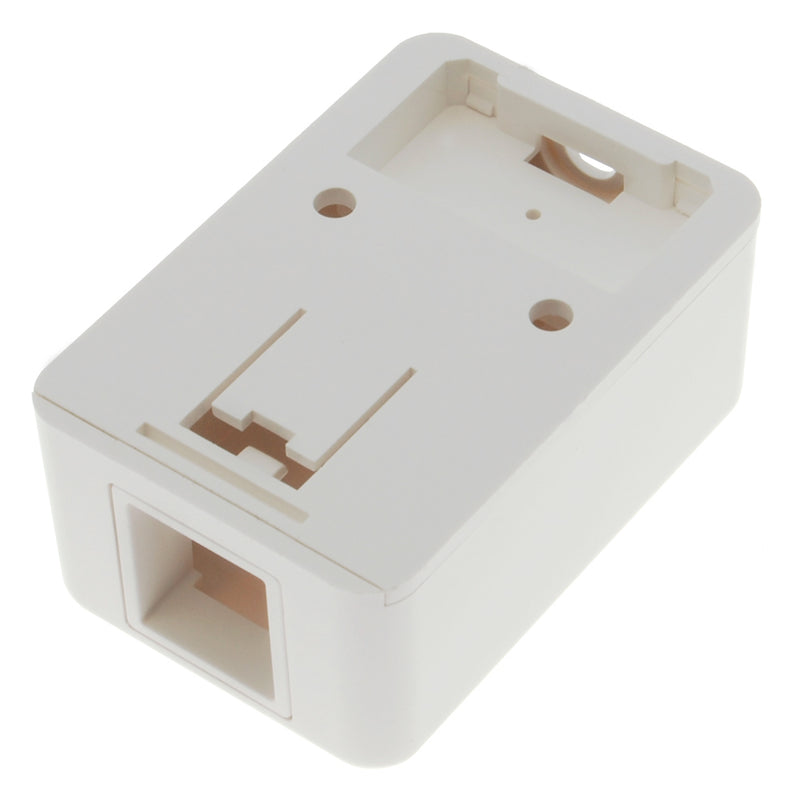 1 Port RJ45 Surface Mount Box White (Box only)