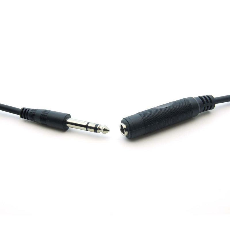 10 Foot 1/4" Stereo Male/Female cable