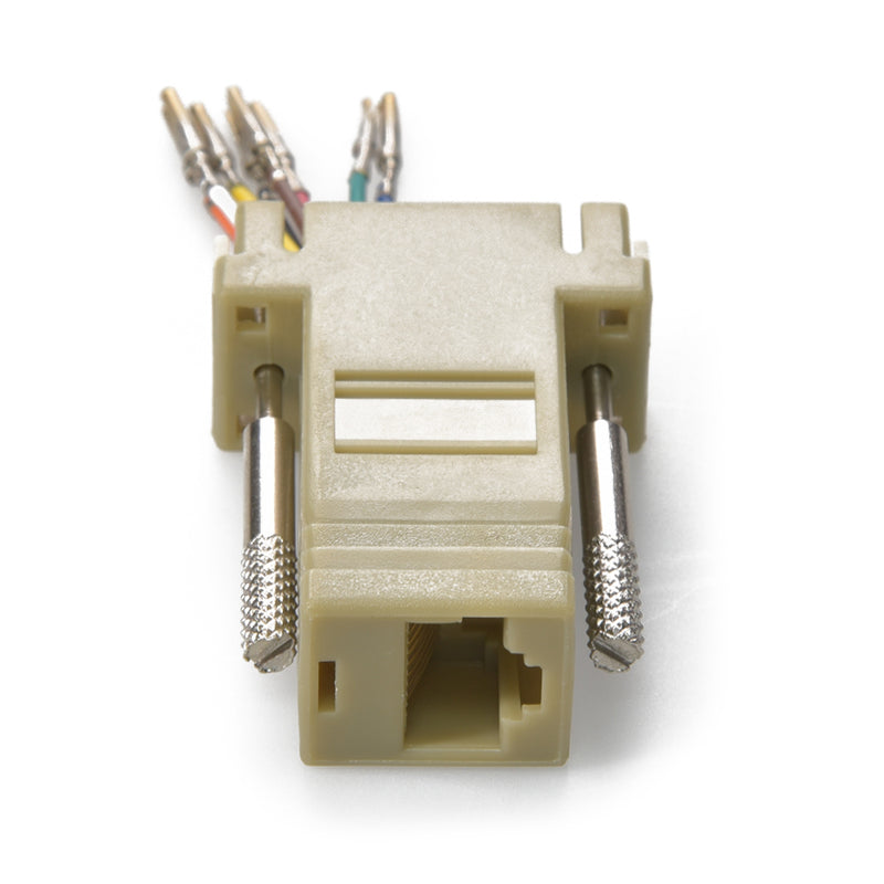 DB9 Female to RJ45 Modular Adapter Ivory