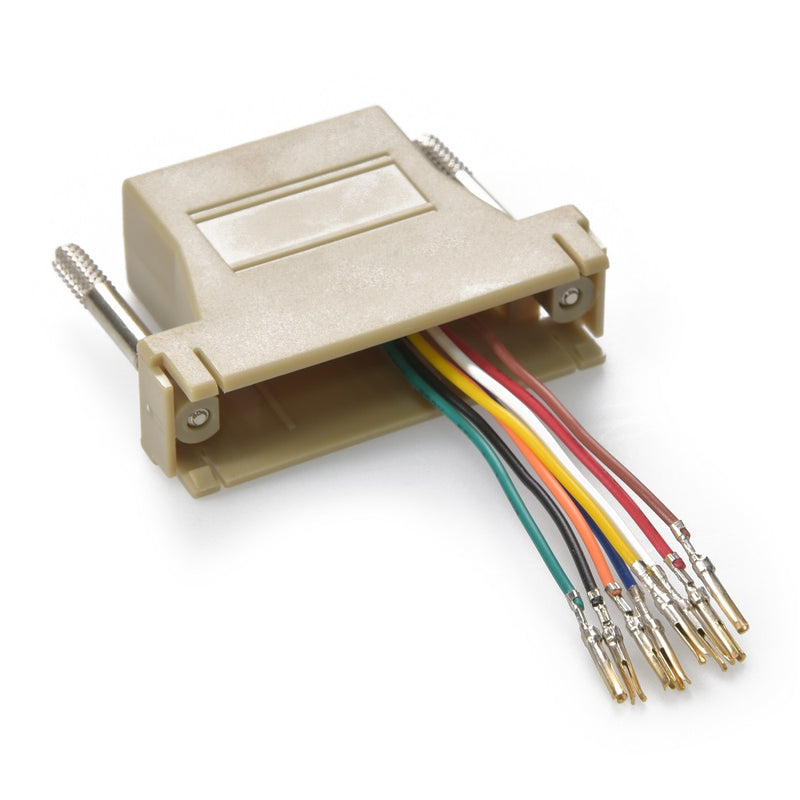 DB25 Female to RJ45 Modular Adapter Ivory