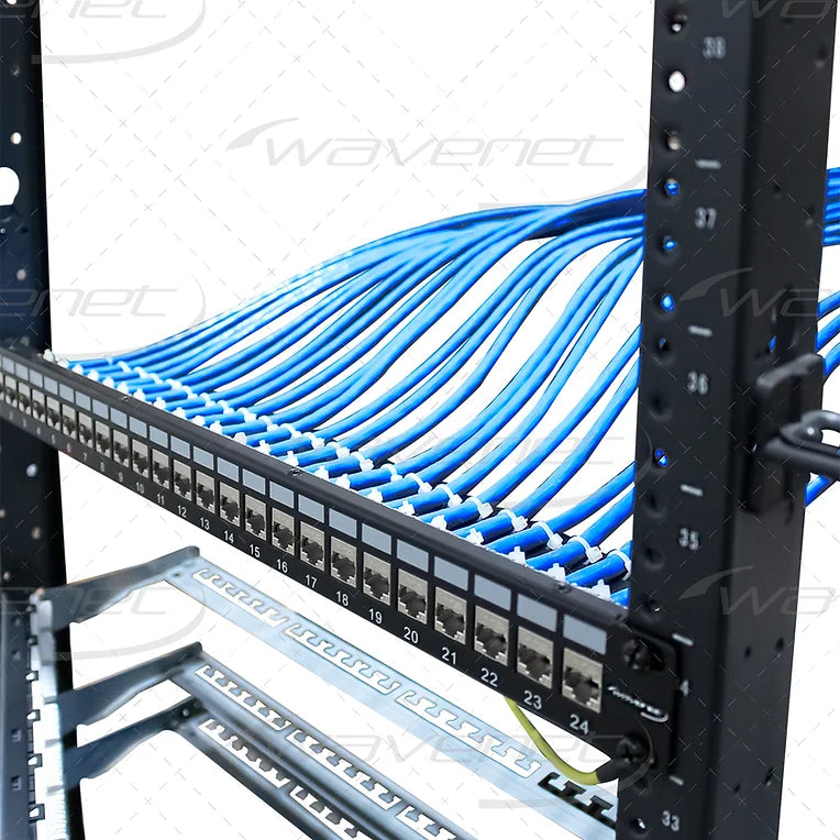 WAVENET 24-Port 1U F/UTP Blank Patch Panels