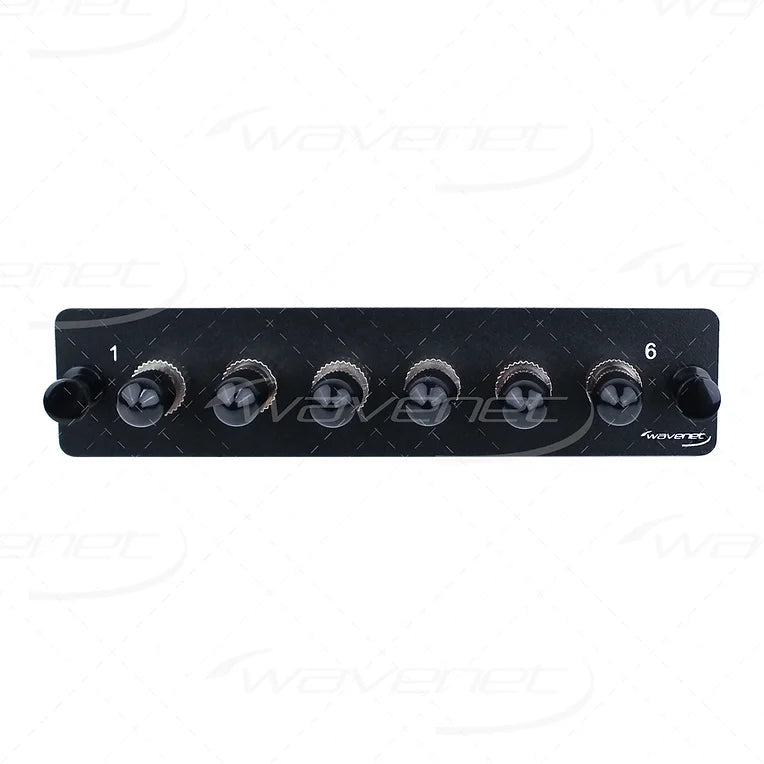 WAVENET ST Fiber Adapter Panel 6-Port, Simplex, 6F SM/MM