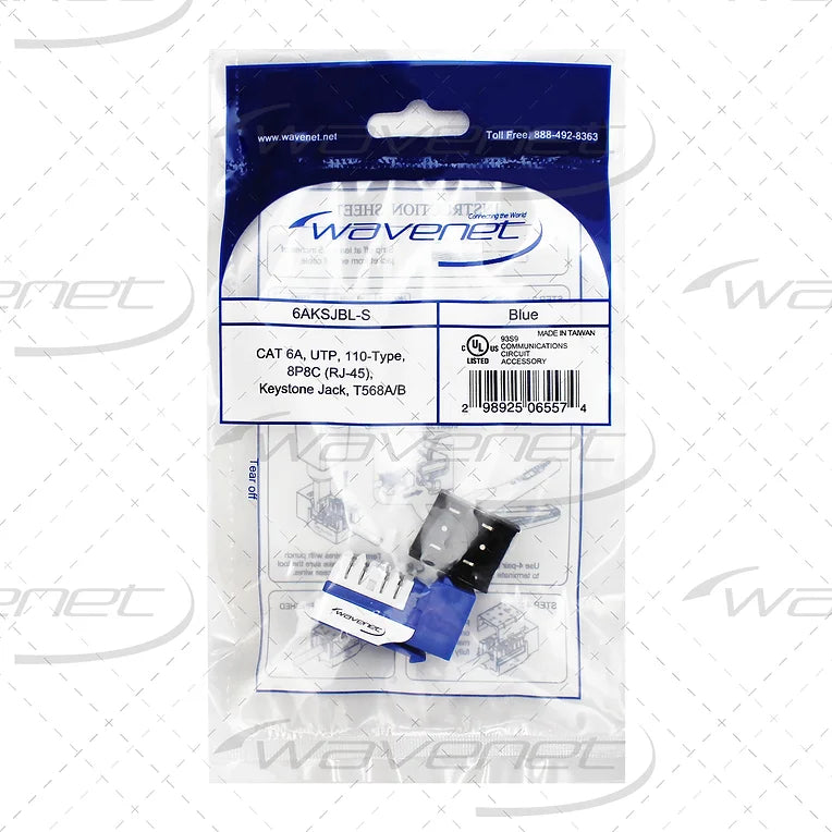 Wavenet SDJ-SERIES CAT6A UTP KEYSTONE JACKS