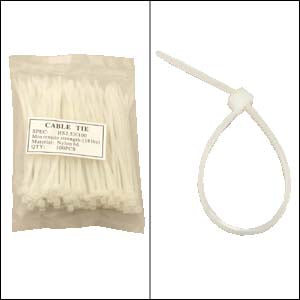 4 Inch Nylon Cable Tie 18lbs 100 pack