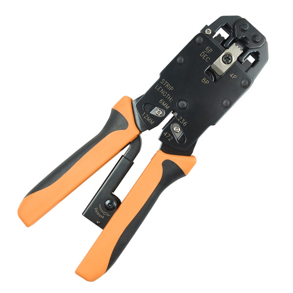 RJ45, RJ12, RJ11 Crimp Tool Ratcheting