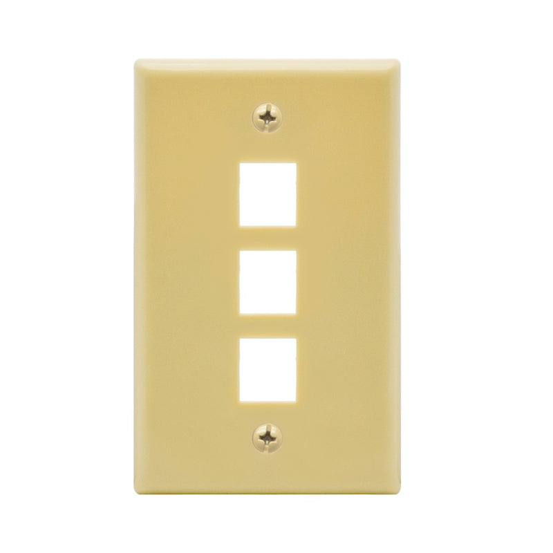 3 Port Keystone Wall Plate