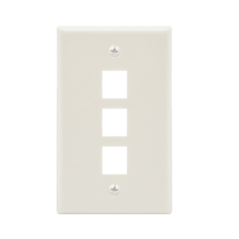 3 Port Keystone Wall Plate