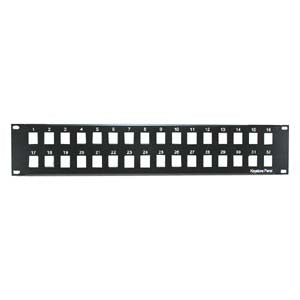 32 port Blank Panel for Keystone Jacks, 2U , 19 Inch