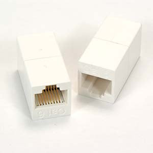 Cat. 5e/6 RJ45 Inline Coupler White