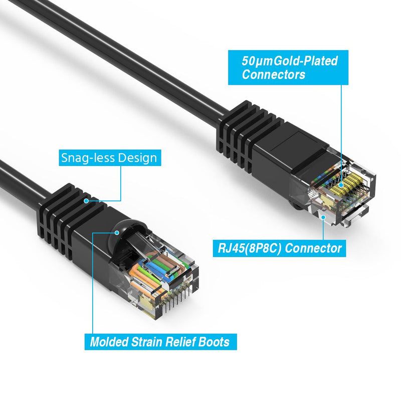 3 Foot Cat6 UTP Ethernet Network Booted Cable