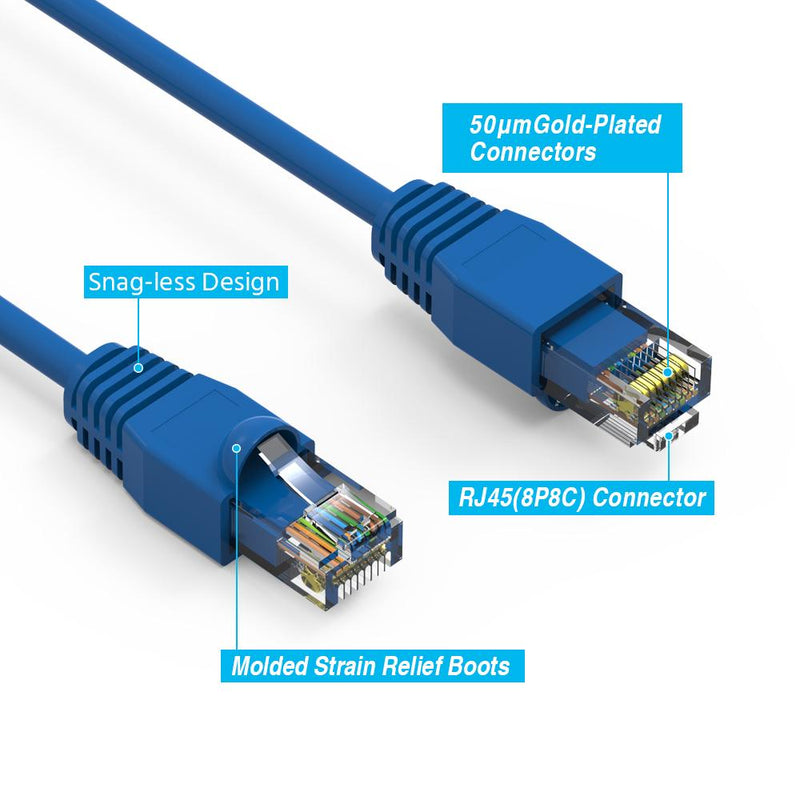 4 Foot Cat6A UTP Ethernet Network Booted Cable