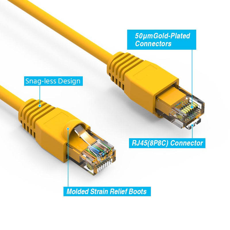 20 Foot Cat6A UTP Ethernet Network Booted Cable