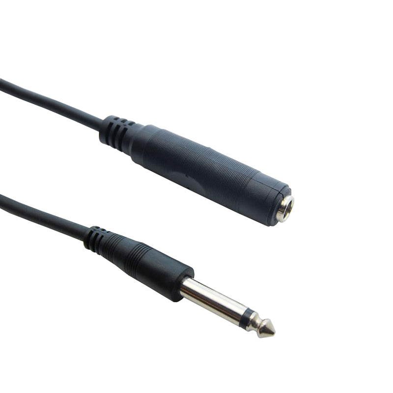 6 Foot 1/4" Mono Male/Female Cable