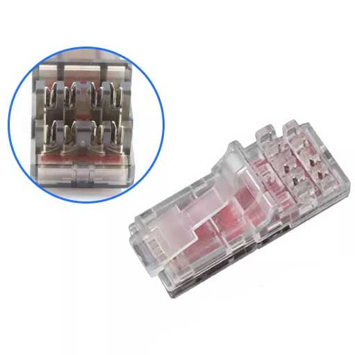 Field terminated, toolless RJ45 s connector for Cat.7A, Cat.7, Cat.6A, Cat.6  cables - KELINE