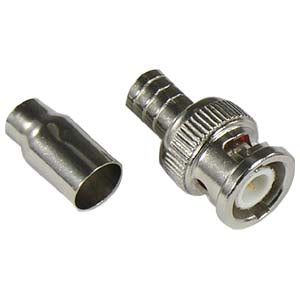 RG59 BNC Male Crimp-on 2 piece connector