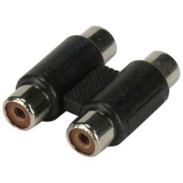 Dual RCA Female to Female Inline Coupler