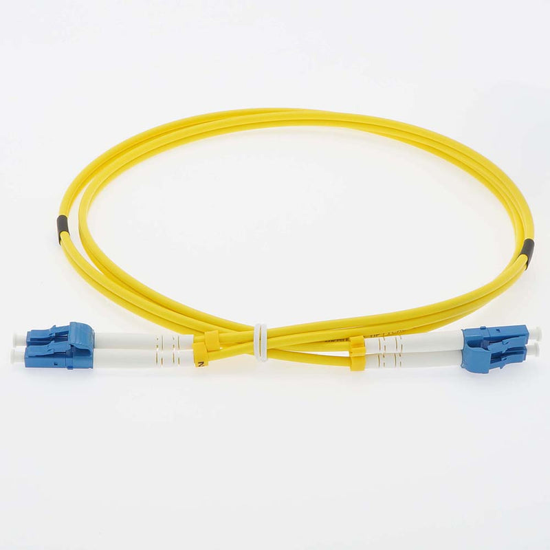 1 meter LC/LC - UPC - Armored - Singlemode Duplex OFNR 3.0mm Fiber Optic Patch Cable