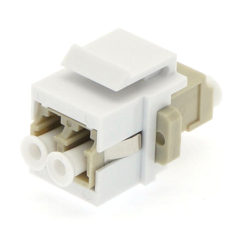 Keystone Jack LC/UPC Multimode Duplex Ivory