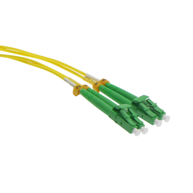 5 meter LC/LC - APC - Singlemode Duplex OFNR 2.0mm Fiber Optic Patch Cable