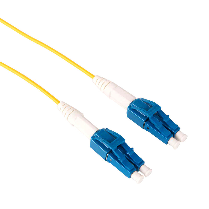 2 meter LC/LC - UPC - Singlemode - Uniboot - Duplex OFNR Fiber Optic Patch Cable