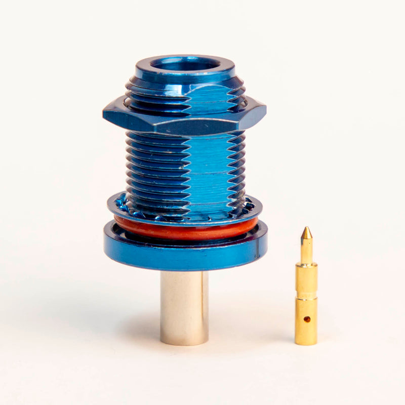 N Type Reverse Polarity Female Blue Crimp connector for LMR195, RG58