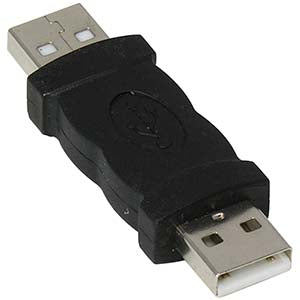 USB A Male / Male Gender Changer