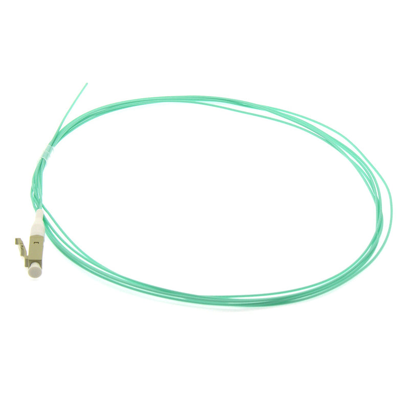 3 meter LC/UPC OM4 Multimode Pigtail Aqua