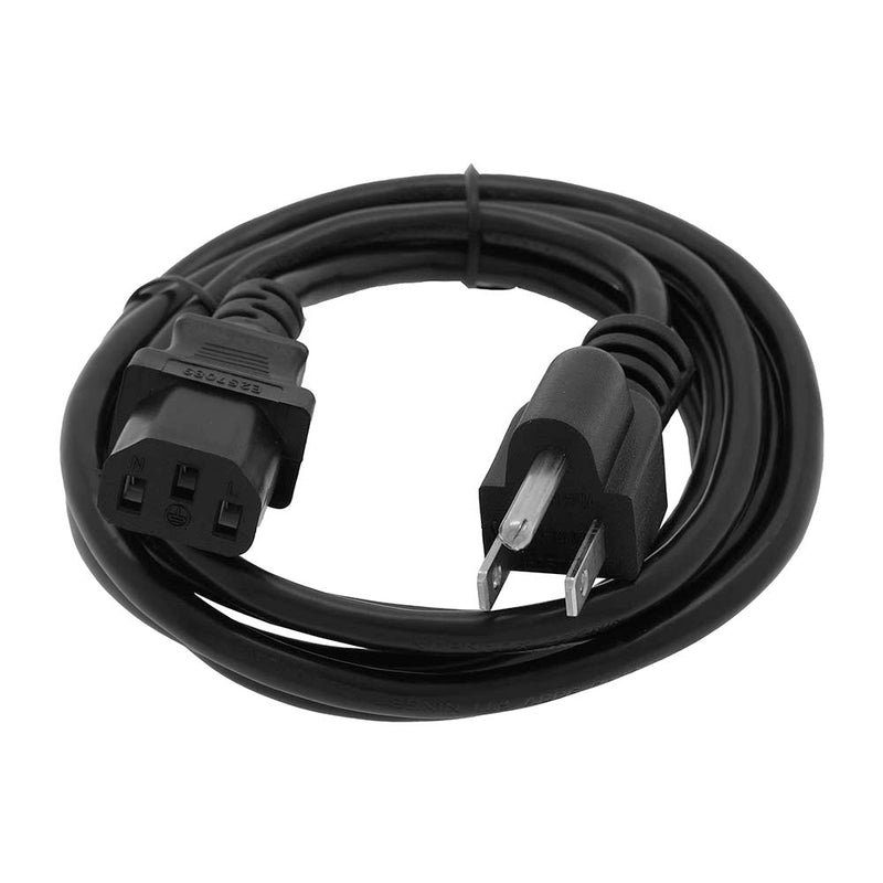 12 Foot Computer Power Cord 5-15P to C13 Black SVT 18/3