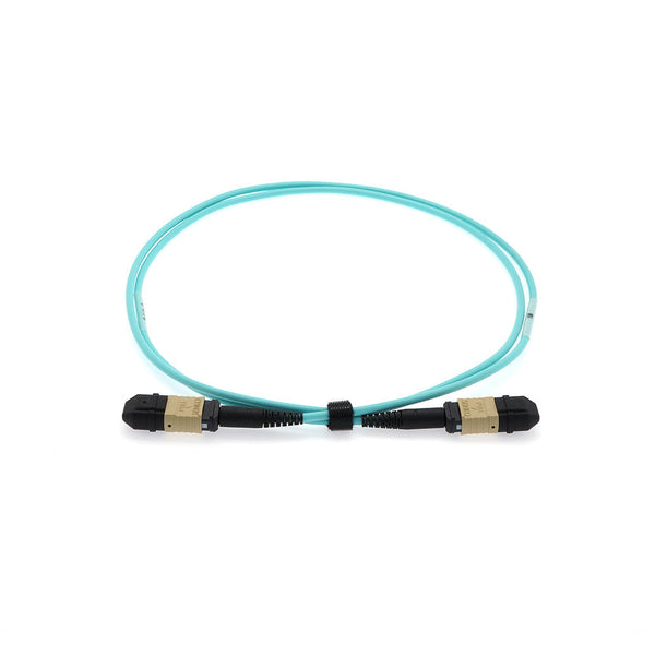 5 meter Senko MPO/UPC F/F 12-Fiber Type A OM3 Multimode Fiber Optic Cable Aqua