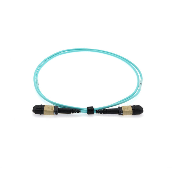 20 meter Senko MPO/UPC F/F 12-Fiber Type A OM3 Multimode Fiber Optic Cable Aqua