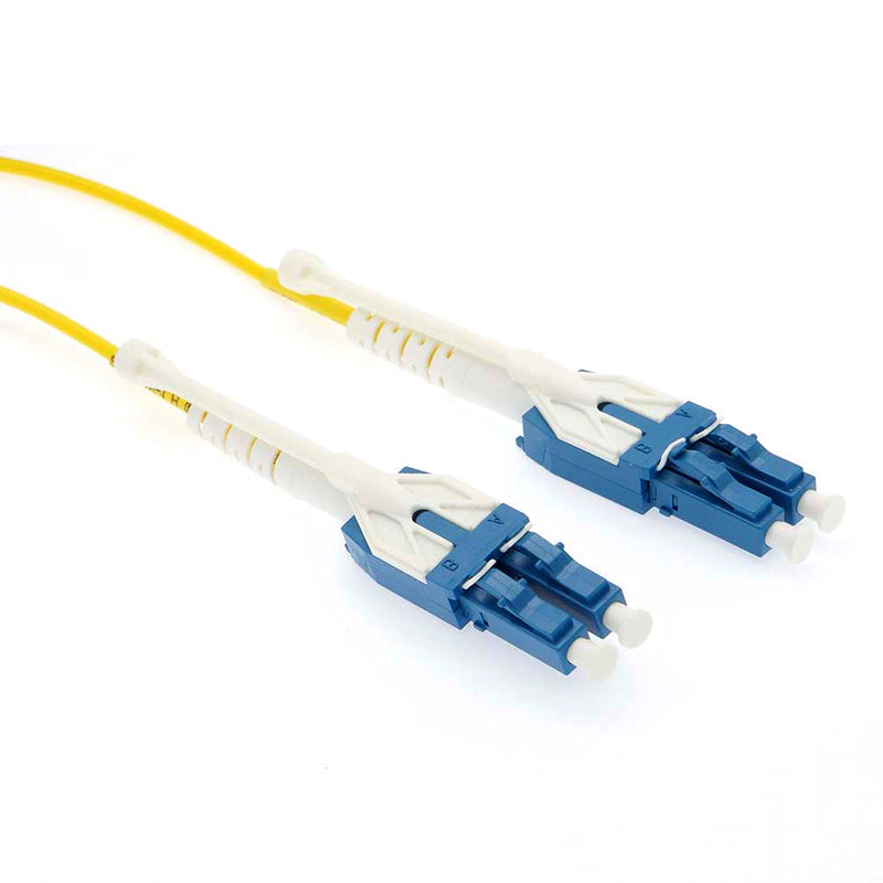 2 meter LC/LC - UPC - Singlemode - Uniboot with Pull Push Tab- Duplex OFNR Fiber Optic Patch Cable