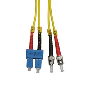 5 meter SC / ST - UPC - Singlemode Duplex OFNR 2.0mm Fiber Optic Patch Cable